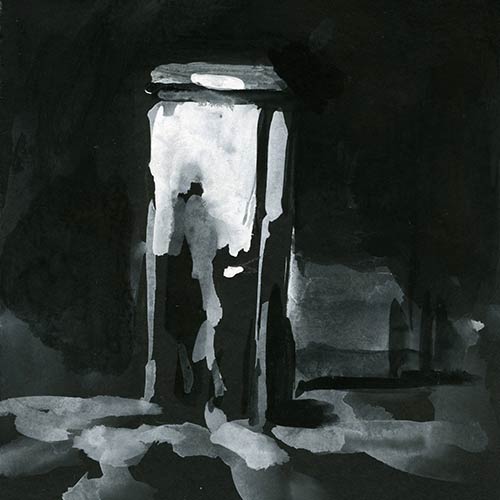 Coutts - Night Drawing, gouache