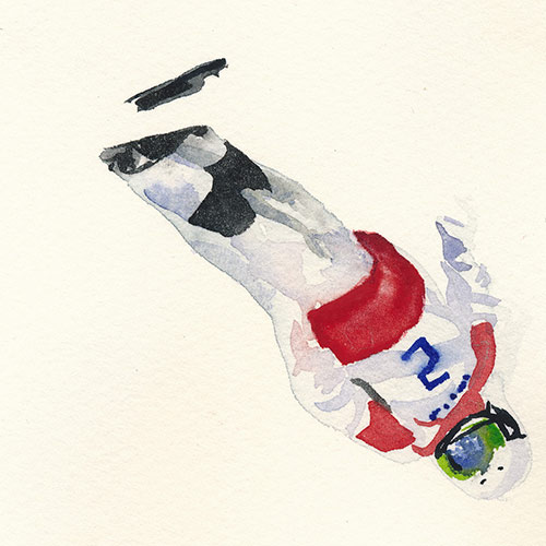 Project: White News - 12-02-2014, Watercolour on paper